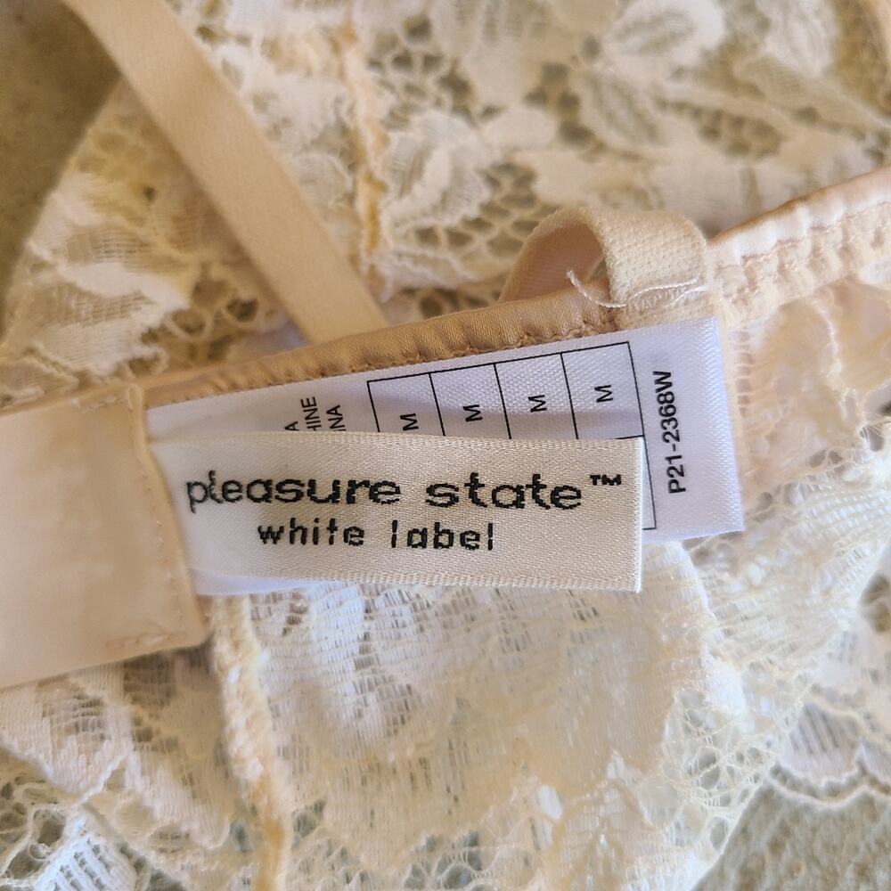 Pleasure State White Label Bralette NWT Lolita De La Huerta M Bridal Lingerie - Picture 5 of 6